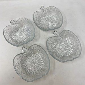 Italian Glass Apple bowls, set of 4